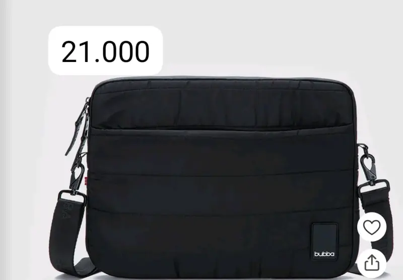 Bolso negro Bubba acolchado - 1