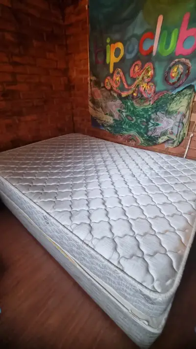 Cama box + colchón dos plazas - miniatura 2