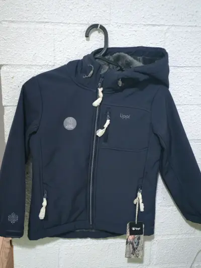 Chaqueta softshell azul con capucha  Niña T 5/6 - miniatura 1