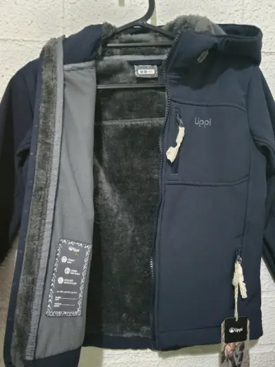 Chaqueta softshell azul con capucha  Niña T 5/6 - miniatura 2