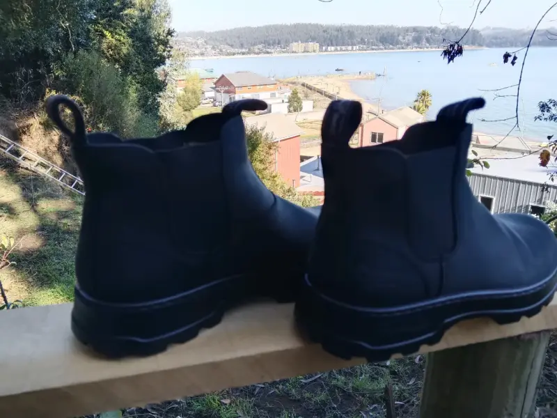 Botas mujer, cuero negras estilo Chelsea - 3
