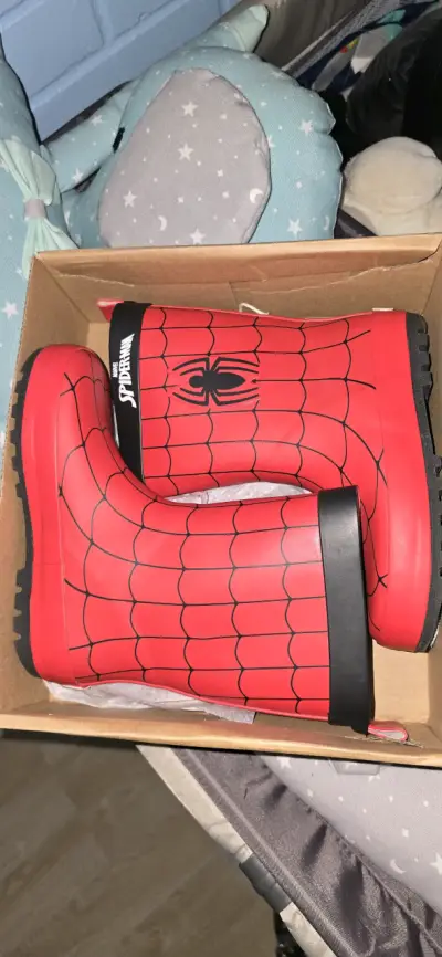 Botas de lluvia Spiderman rojas - miniatura 1