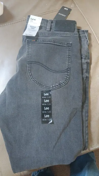 Jeans grises Lee W36/L32 - miniatura 1