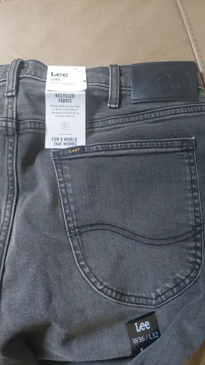 Jeans grises Lee W36/L32 - miniatura 2