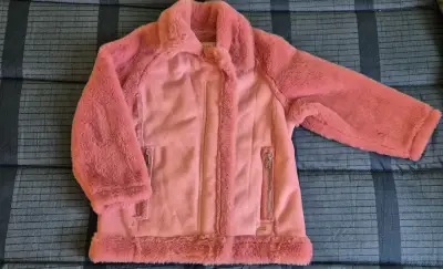 Chaqueta peluda rosada talla 6 - miniatura 1