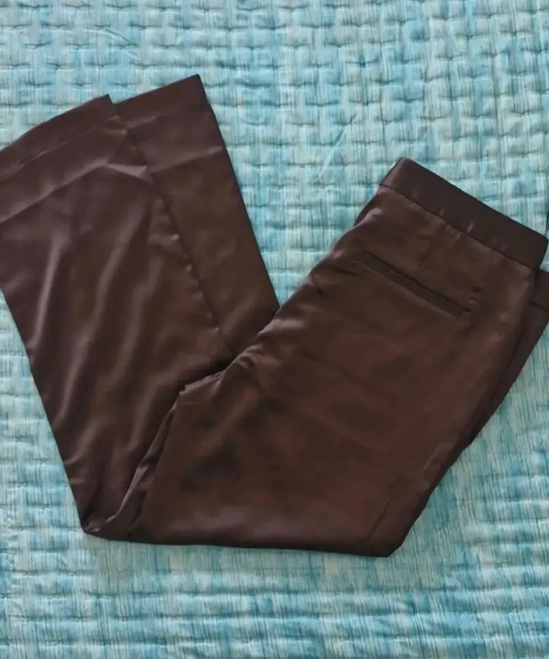Pantalones negros satinados,Rapsodia - 3