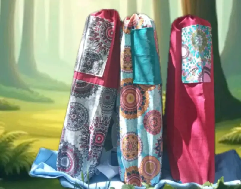 Funda de mat  de yoga o pilates colorida