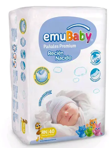 Pañales EmuBaby Recién Nacido