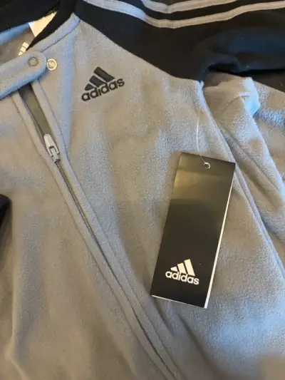 Enterito de polar Adidas gris 9 meses - miniatura 4