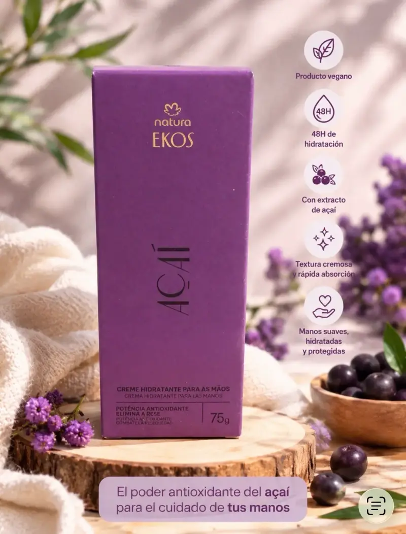 Crema hidratante para manos ACAI
