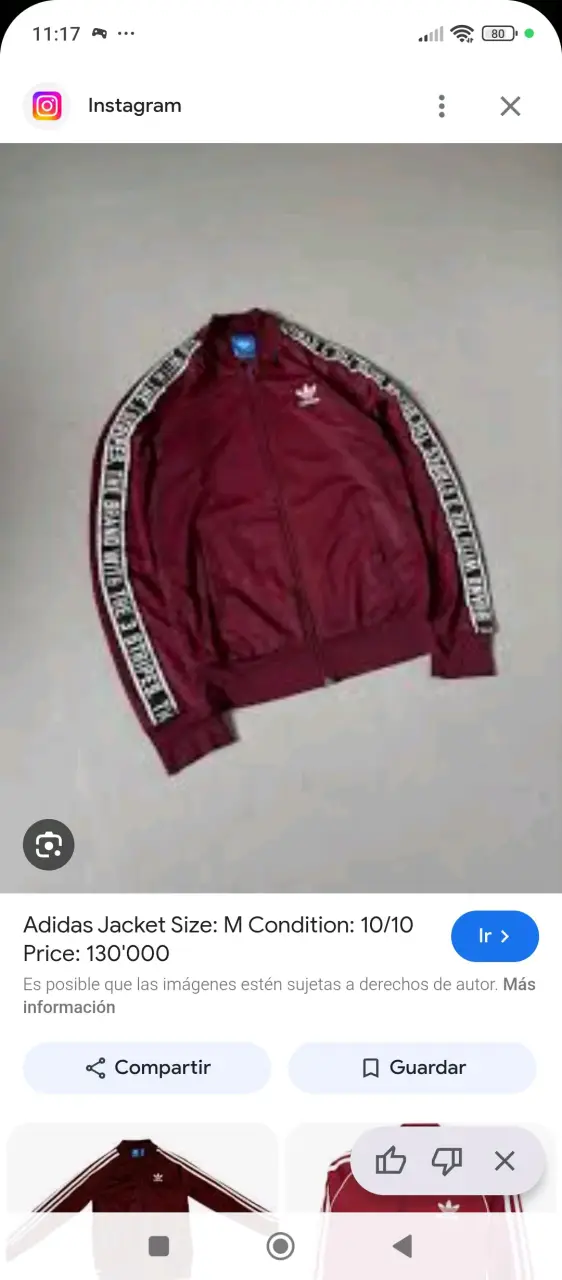Buzo deportivo Adidas burdeos - 3