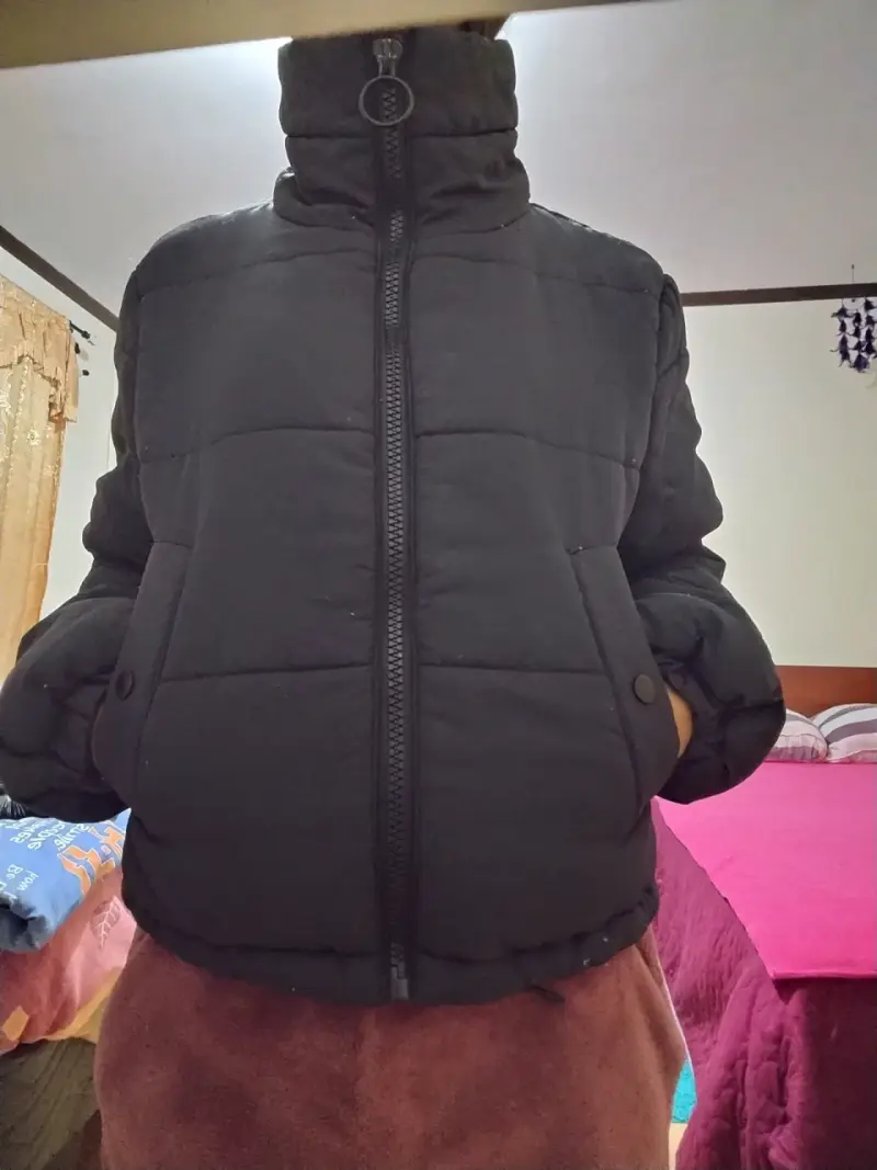 Chaqueta acolchada negra