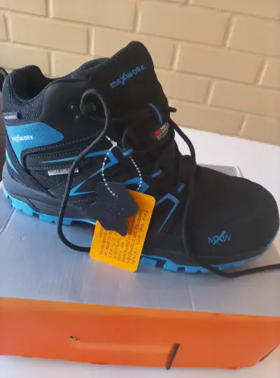 Botas de seguridad Maxwork negras y azules - miniatura 1