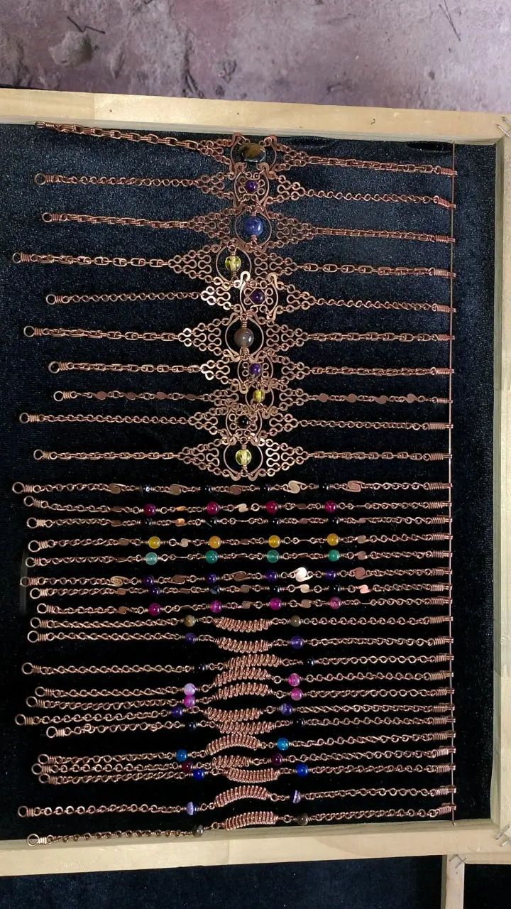 Pulsera cobre o alpaca - 4