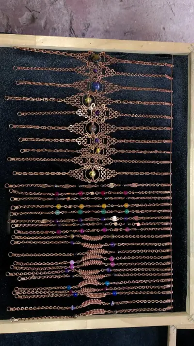 Pulsera cobre o alpaca - miniatura 4