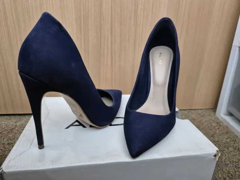 Tacones azul oscuro elegantes - 2