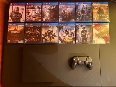 PS4 + 12 juegos - miniatura 1