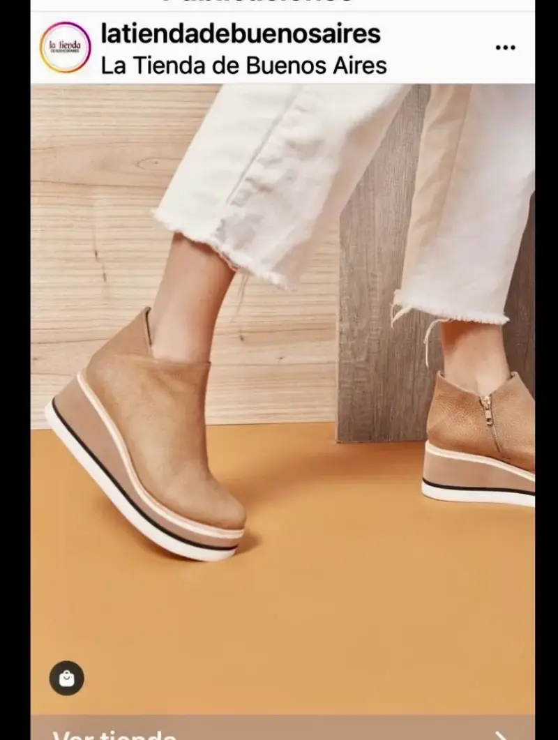 Botines camel plataforma