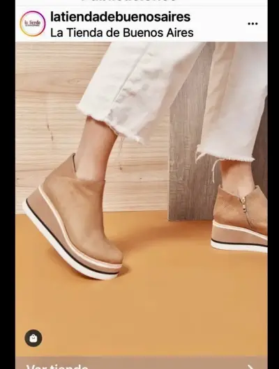 Botines camel plataforma - miniatura 1