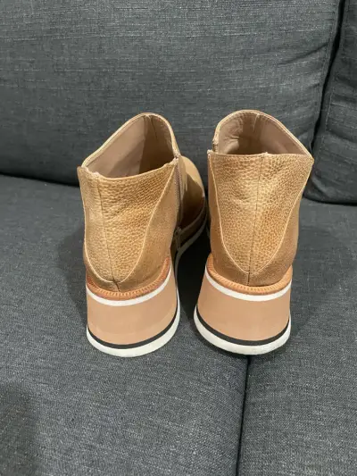 Botines camel plataforma - miniatura 3