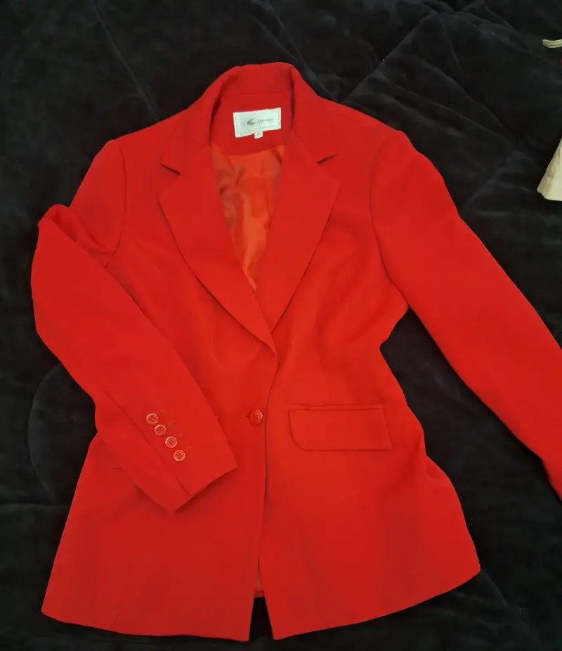Blazer rojo elegante