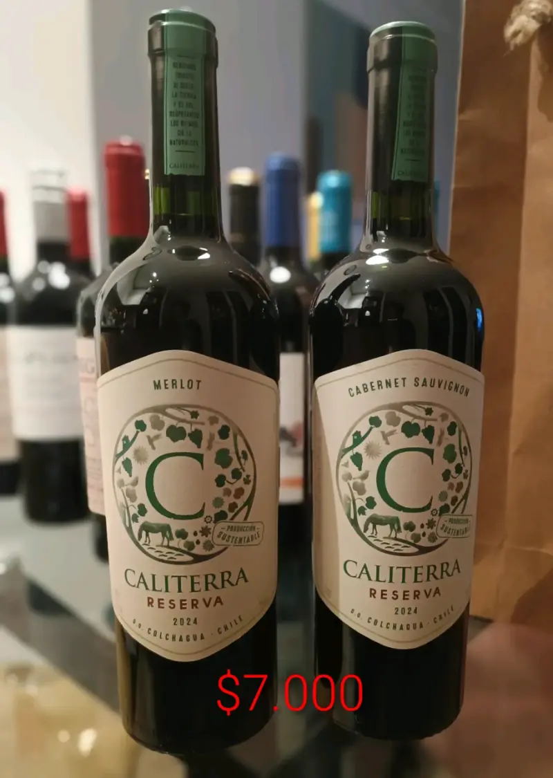 Botellas vino Caliterra Reserva