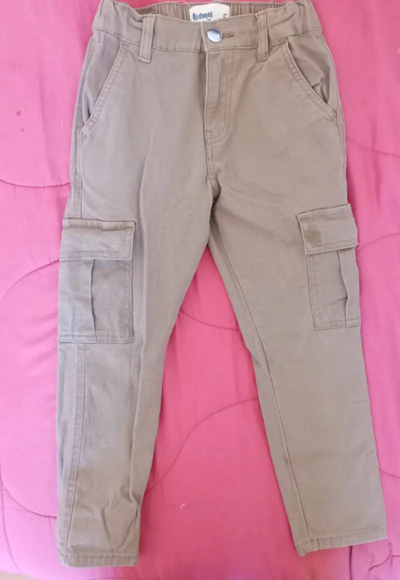 Pantalones cargo grises niño - 2