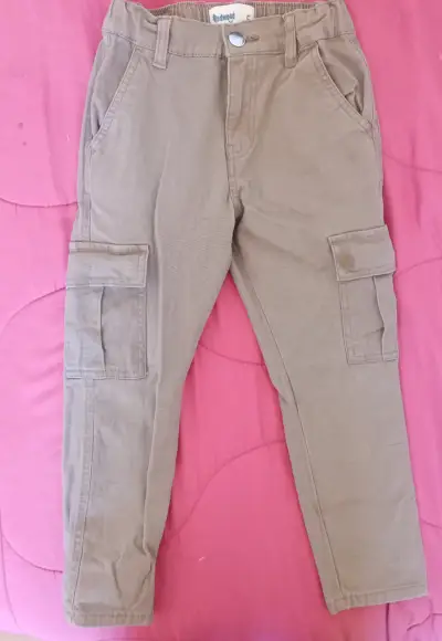 Pantalones cargo grises niño - miniatura 2