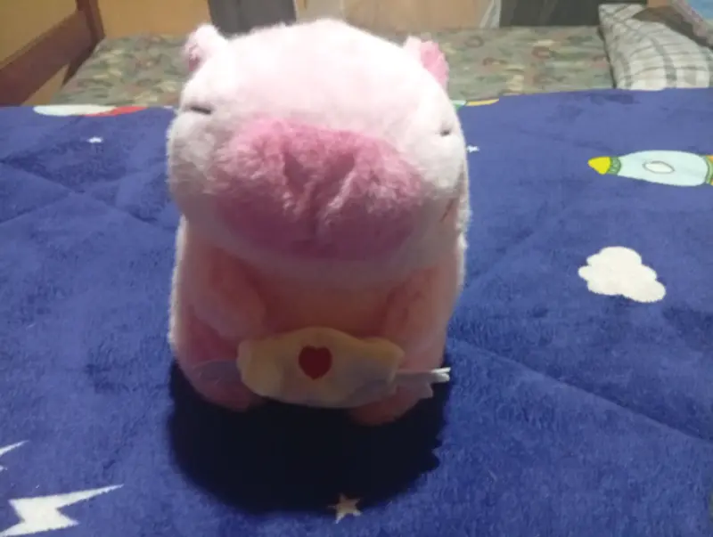Peluche de capybara rosado