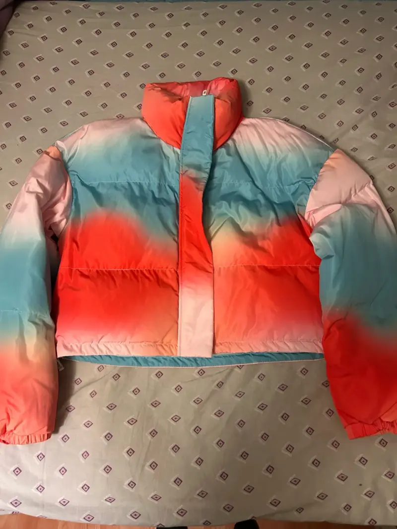 Chaqueta acolchada multicolor