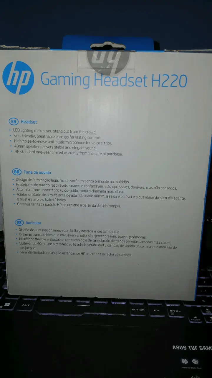 Audífonos gaming HP Gaming Headset H220 - 2