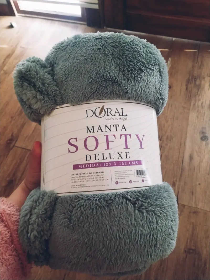 Manta Softy Deluxe gris - 1
