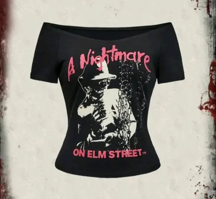 Polera negra Nightmare on Elm Street