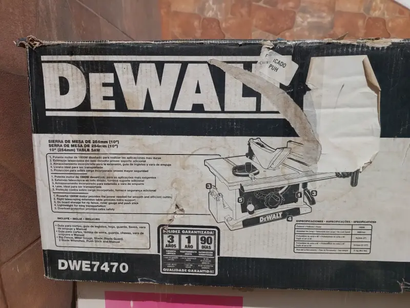 Sierra de mesa DeWalt 254mm - 2