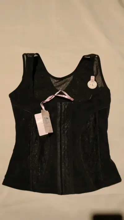 Corsé negro y Piel talla L nuevo - miniatura 1
