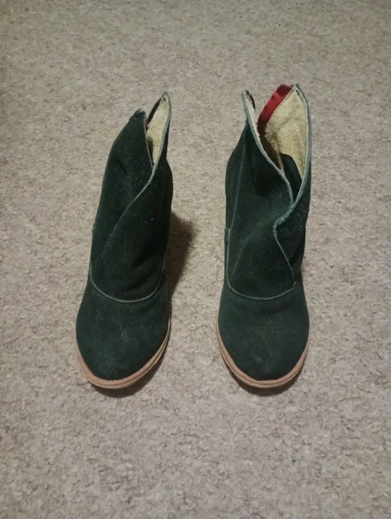 Botines de gamuza negros