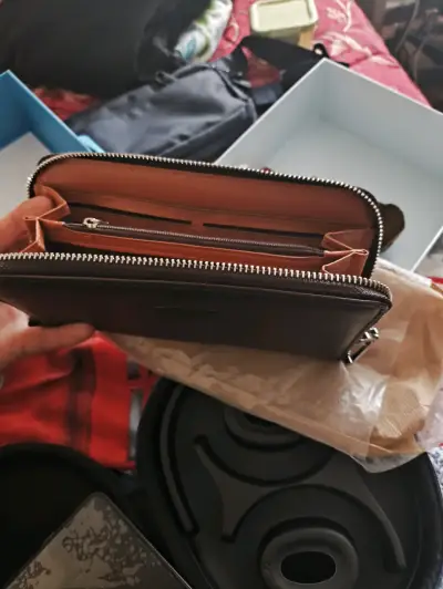 Billetera Larga Tipo Chequera Para Hombre - ¡Nueva - miniatura 2