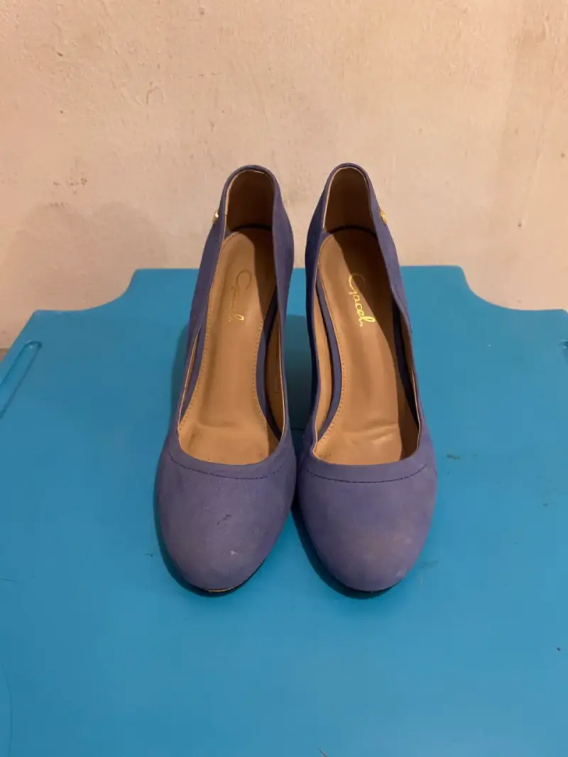 Zapatos de taco alto azules - 1