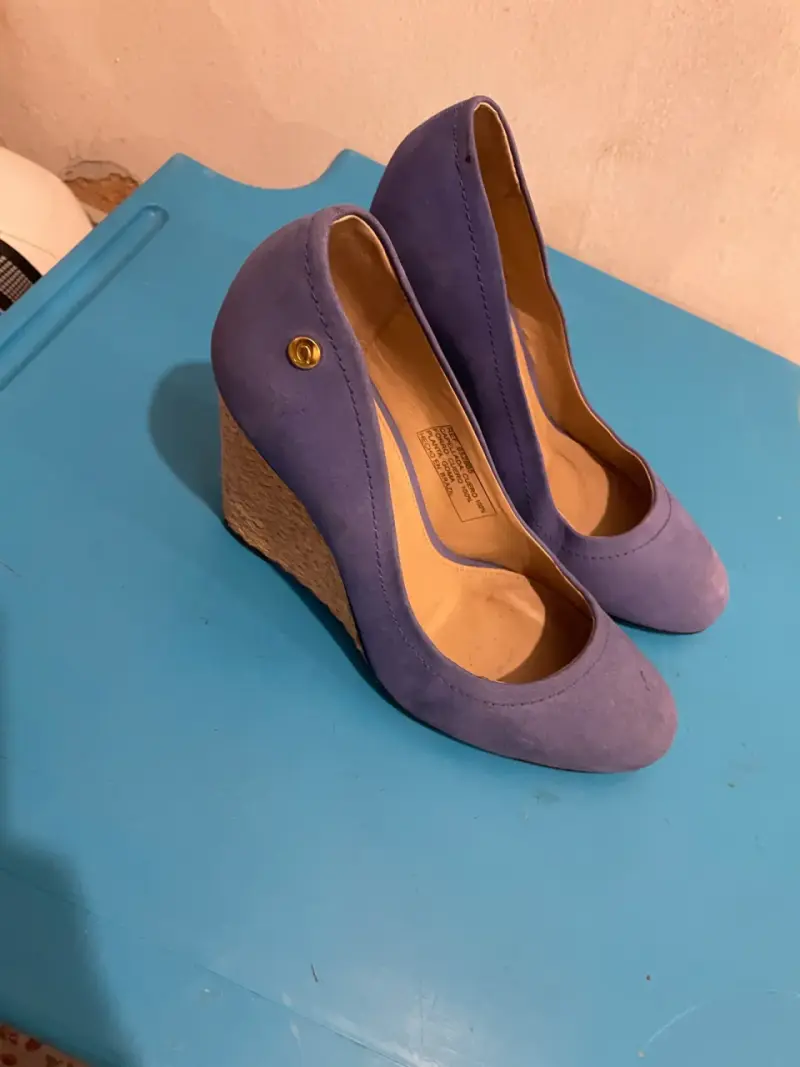 Zapatos de taco alto azules - 4