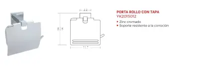 Porta Rollo Con Tapa Village Bath Co (2 Unidades). - miniatura 2