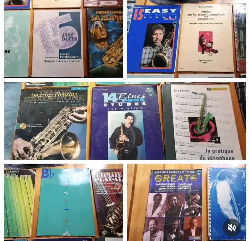 Libros de estudio de saxofón