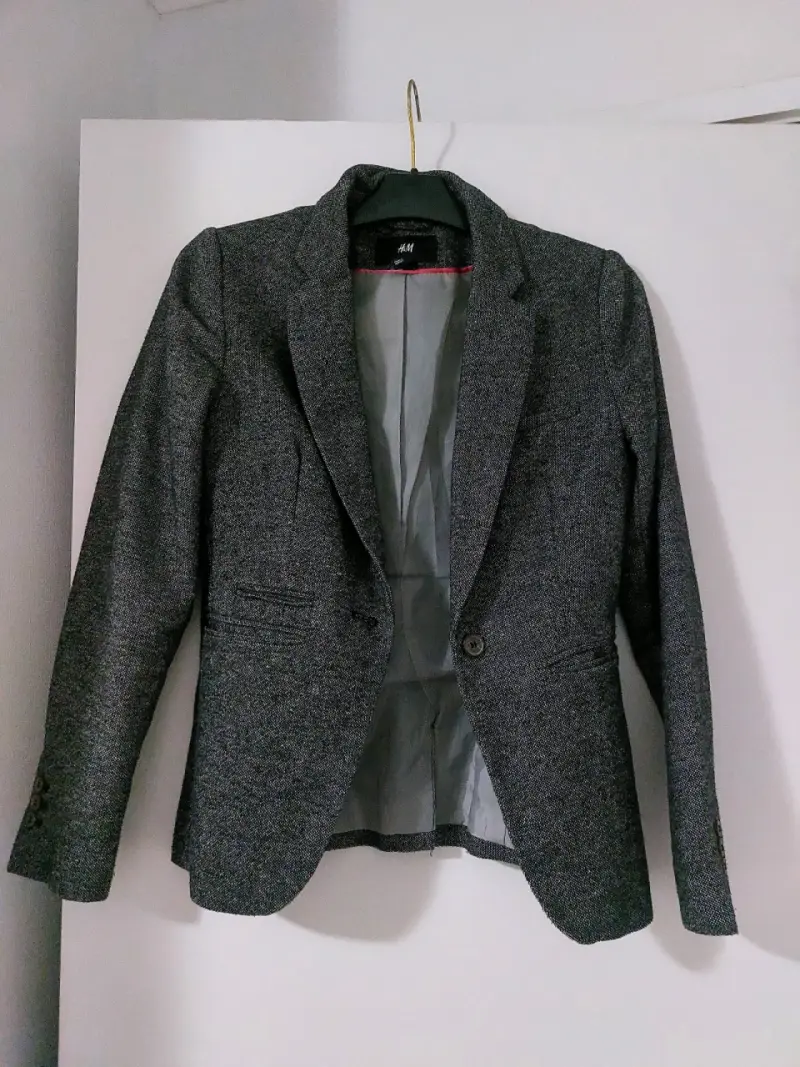 Blazer gris para mujer - 1