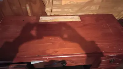 Tocador de madera con espejos - miniatura 3