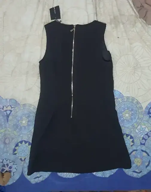 Vestido sin mangas bicolor - 3