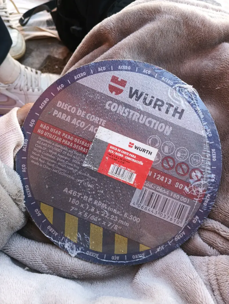 Disco de corte Würth para acero