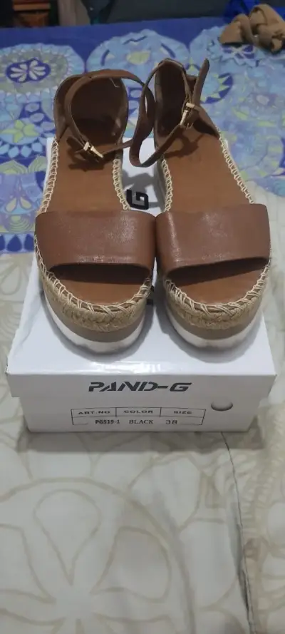 Sandalias plataforma marrón - miniatura 3
