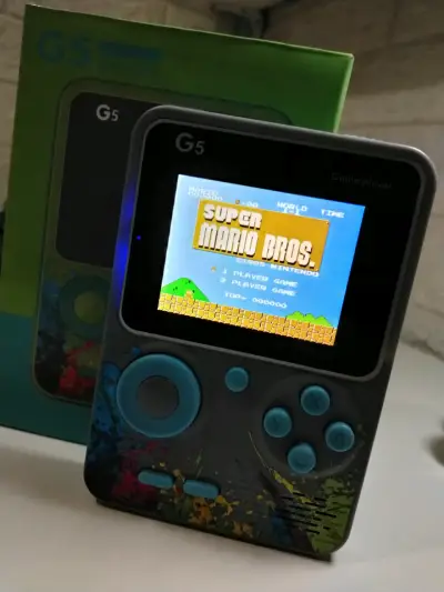 Consola portátil G5 retro 400 juegos NES 8 bits - miniatura 2