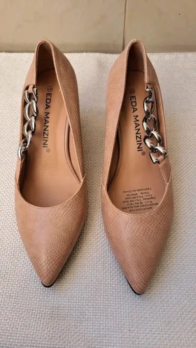 Zapatos tacón beige EDA MANZINI - miniatura 1