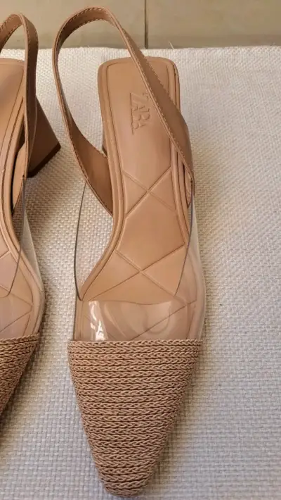 Tacones beige estilo Zara - miniatura 6