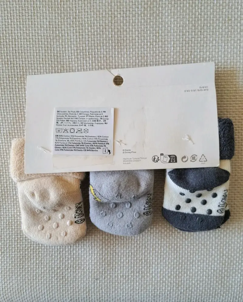 Pijamas bebé estampados nuevos +Calcetines - 6